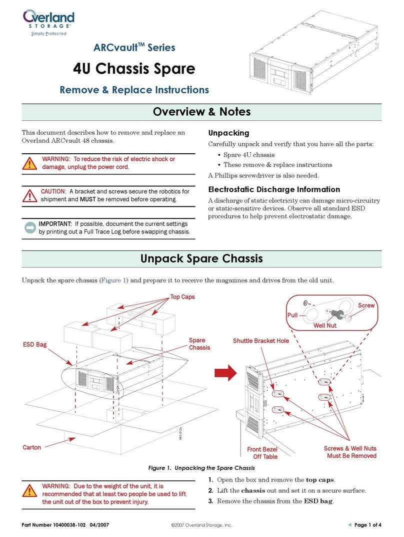 Overland Storage ARCvault Series User manual