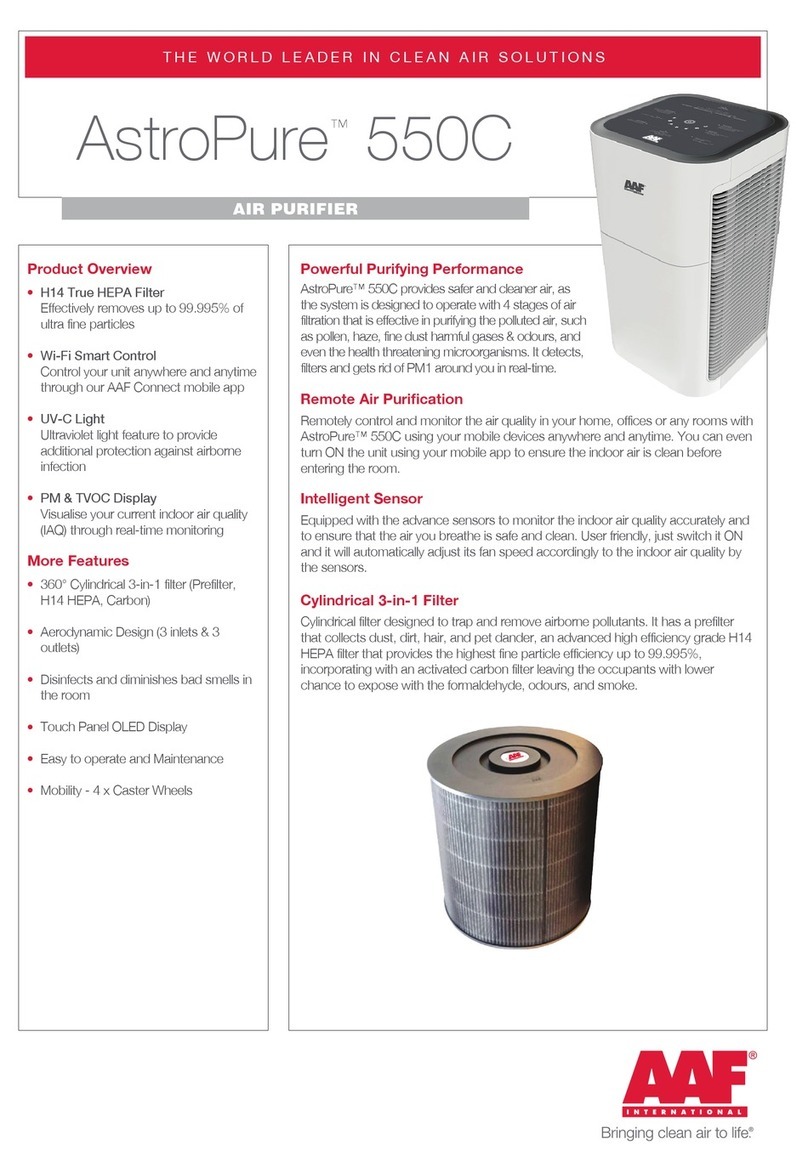 AAF AstroPure 550C quick start guide