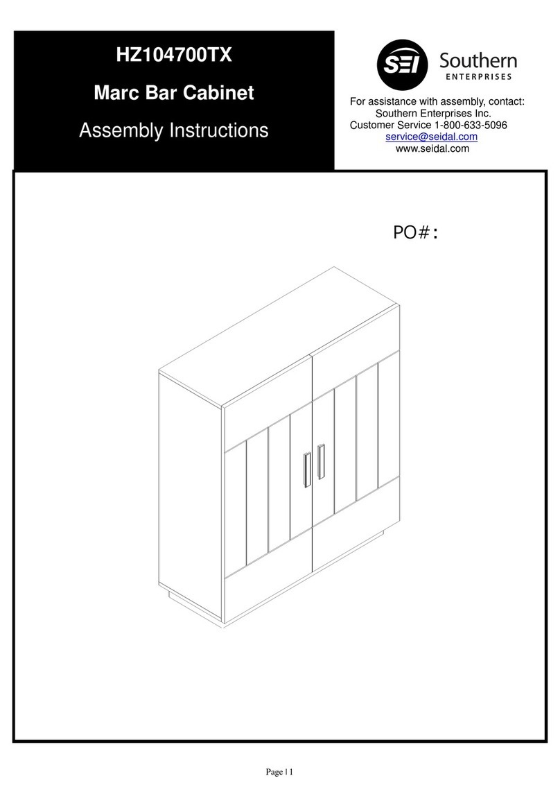 Southern Enterprises HZ104700TX Assembly instructions