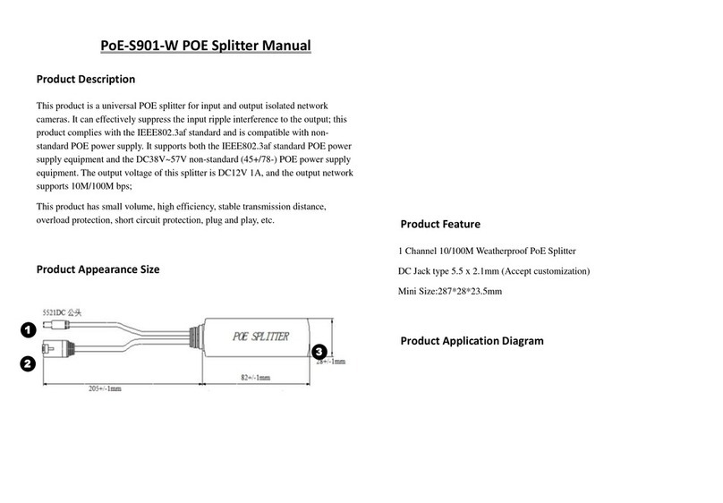 Alibi Security PoE-S901-W manual