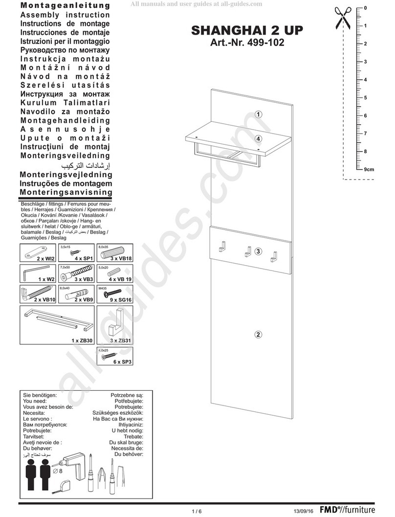 FMD Furniture SHASNGHAI 2 UP Assembly instructions