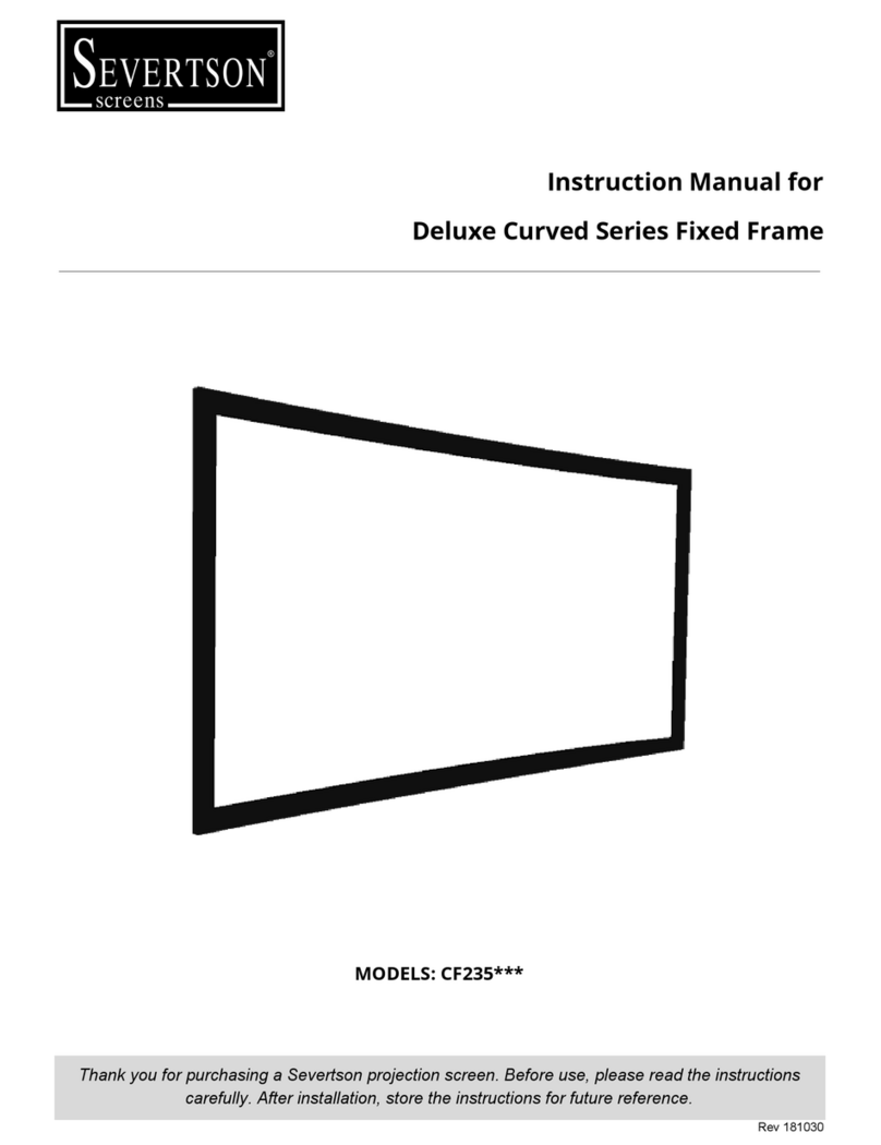Severtson Deluxe Curved CF235 Series instruction manual