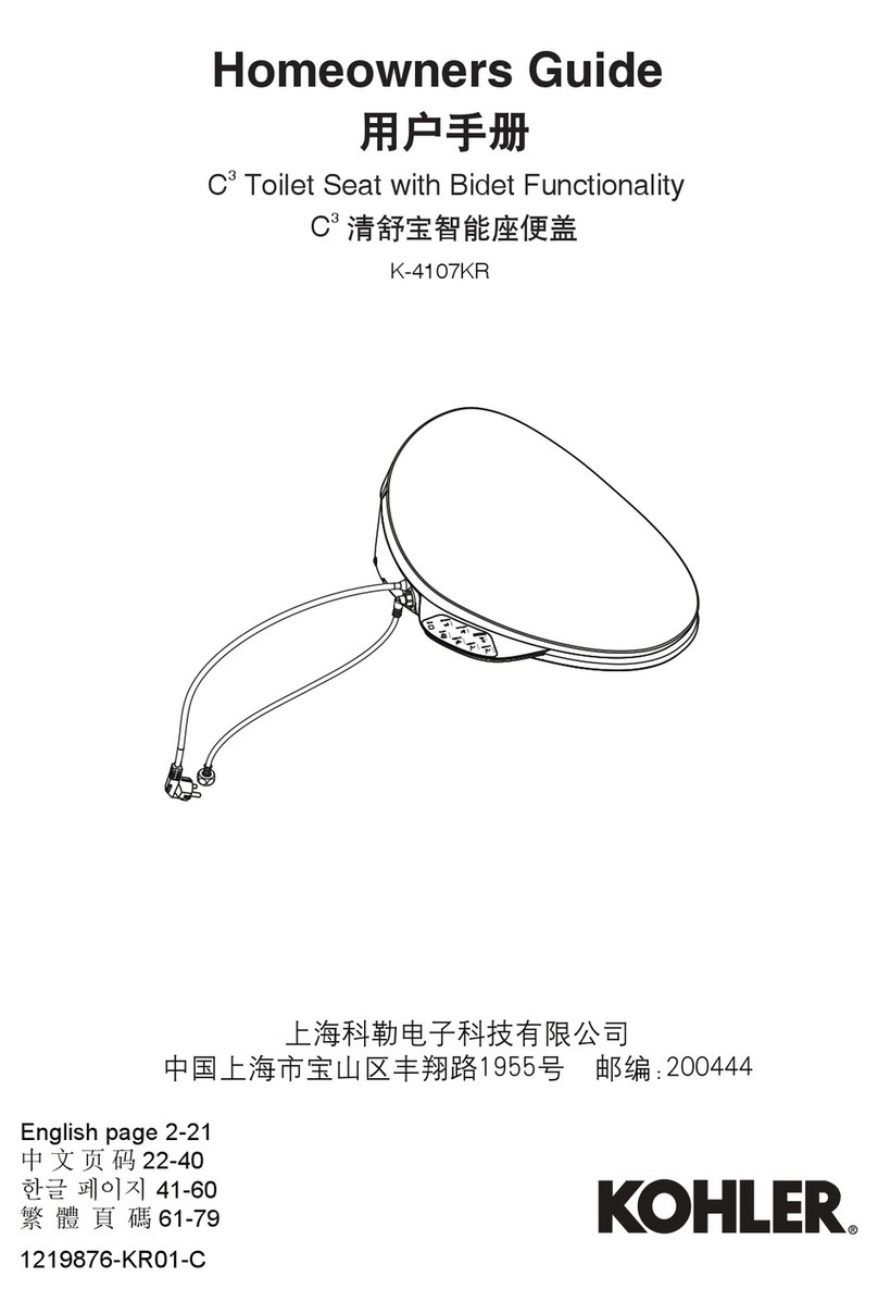 Kohler K-4107KR Assembly instructions