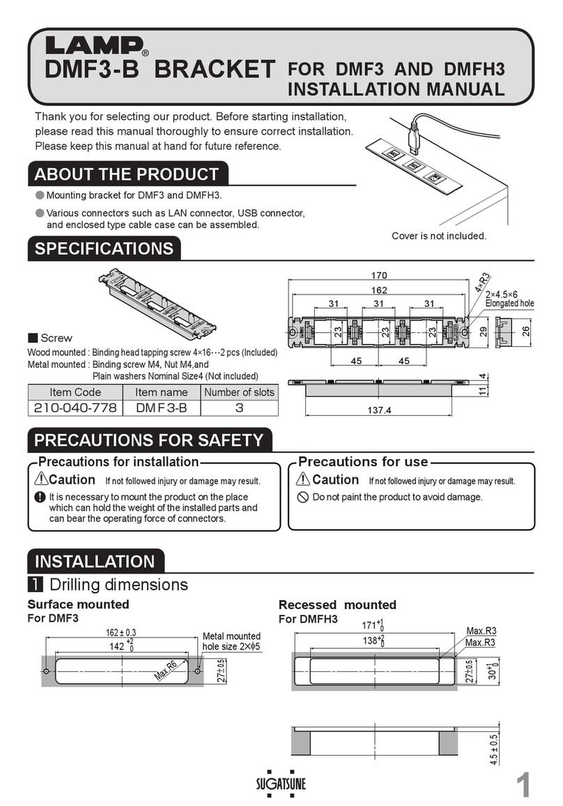 Lamp DMF3-B installation manual