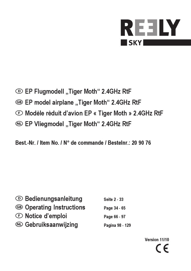 Reely Sky Tiger Moth operating instructions