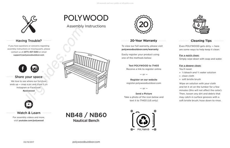 Polywood NB48 Assembly instructions Polywood NB48 Assembly instructions