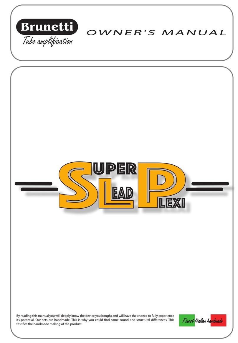 Brunetti SUPER LEAD PLEXI User manual