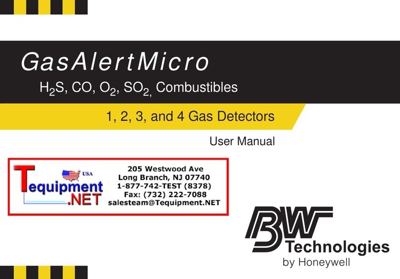 Honeywell BW GasAlertMicro User manual Honeywell BW GasAlertMicro User manual