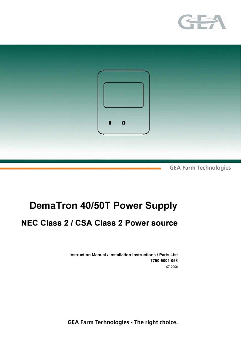 GEA DemaTron 40T instruction manual / installation instructions