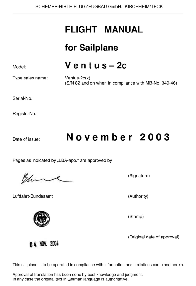 Flugzeugbau Ventus-2C Flight manual