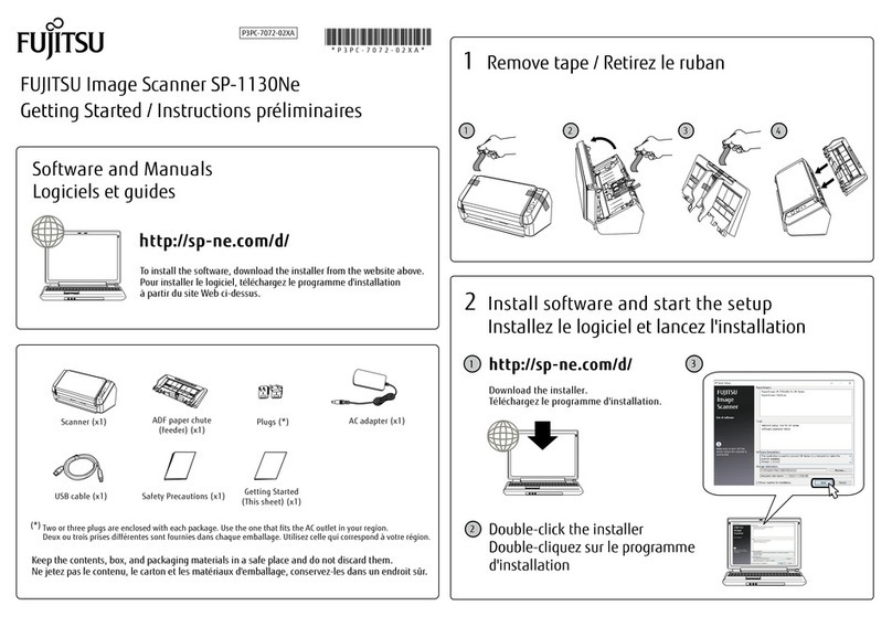 Fujitsu SP-1130Ne Getting started