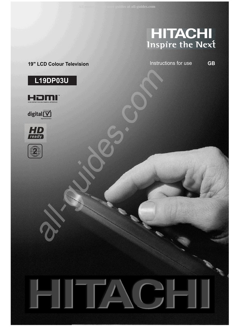 Hitachi L19DP03U A User manual Hitachi L19DP03U A User manual