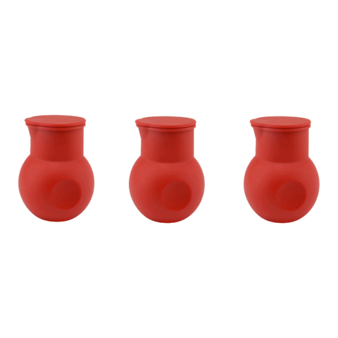 Cook's Companion 3 Piece Sauce Warmer & Melting Bottle Set manual