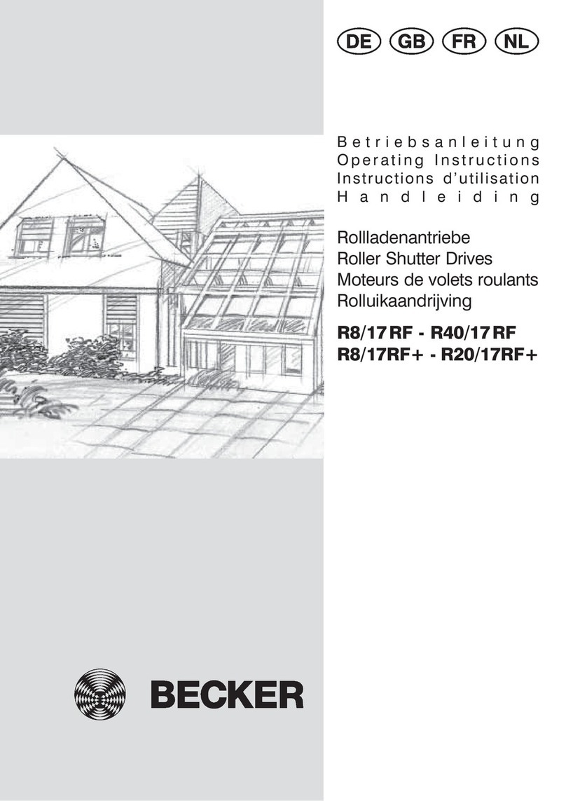 Becker R8/17RF operating instructions