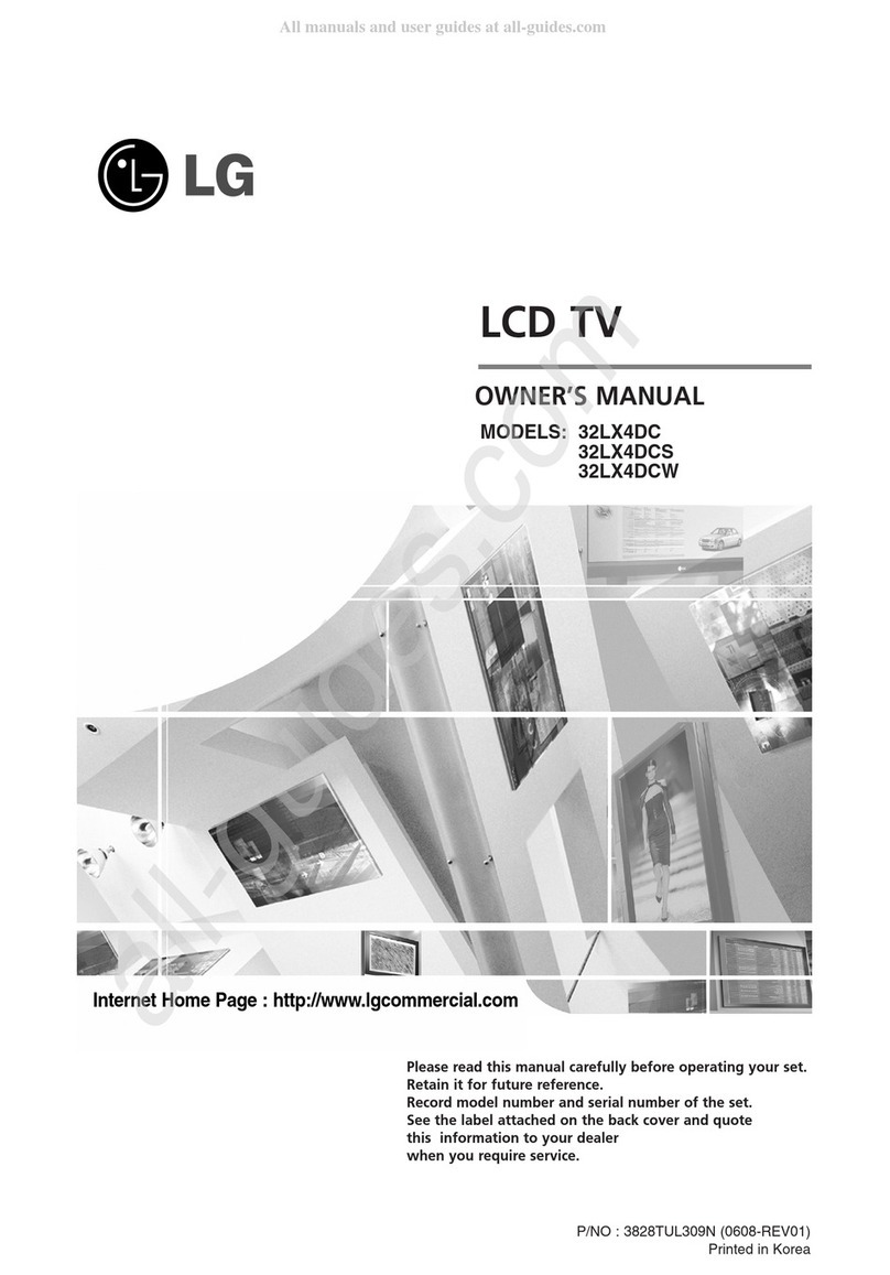 LG 32LX4DC User manual