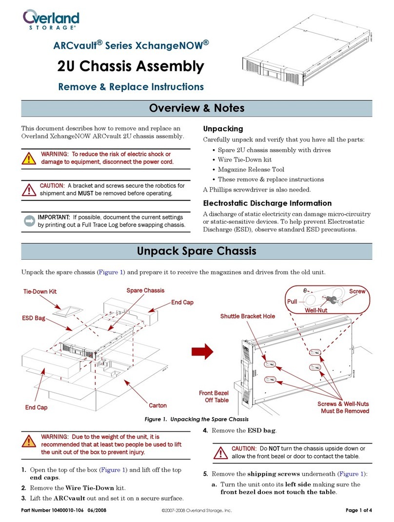 Overland Storage XchangeNOW ARCvault Series User manual