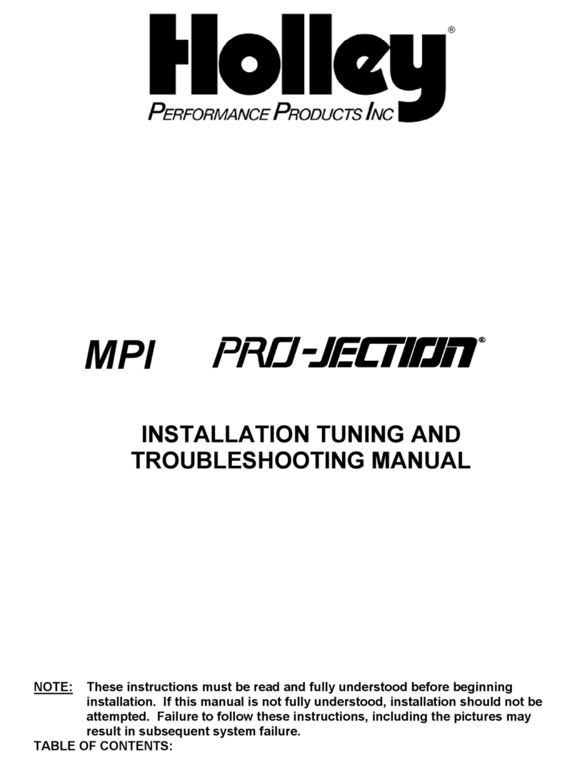 Holley MPI PRO-JECTION User manual