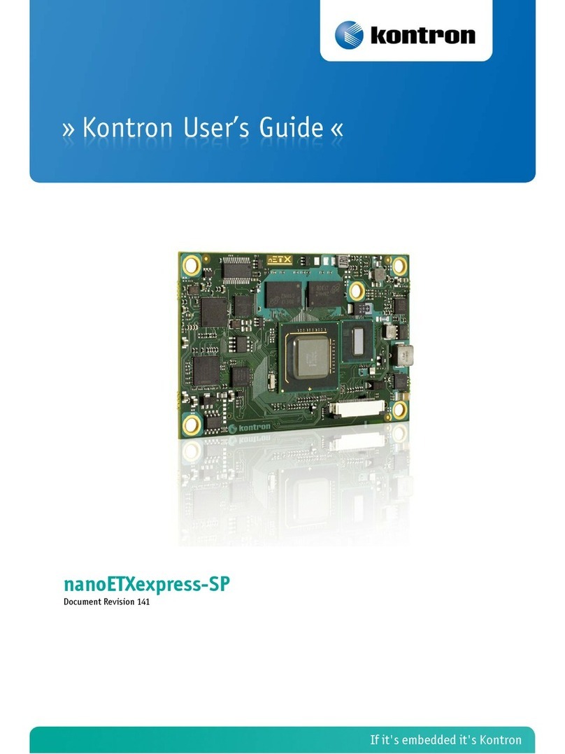 Kontron nanoETXexpress-SP user manual