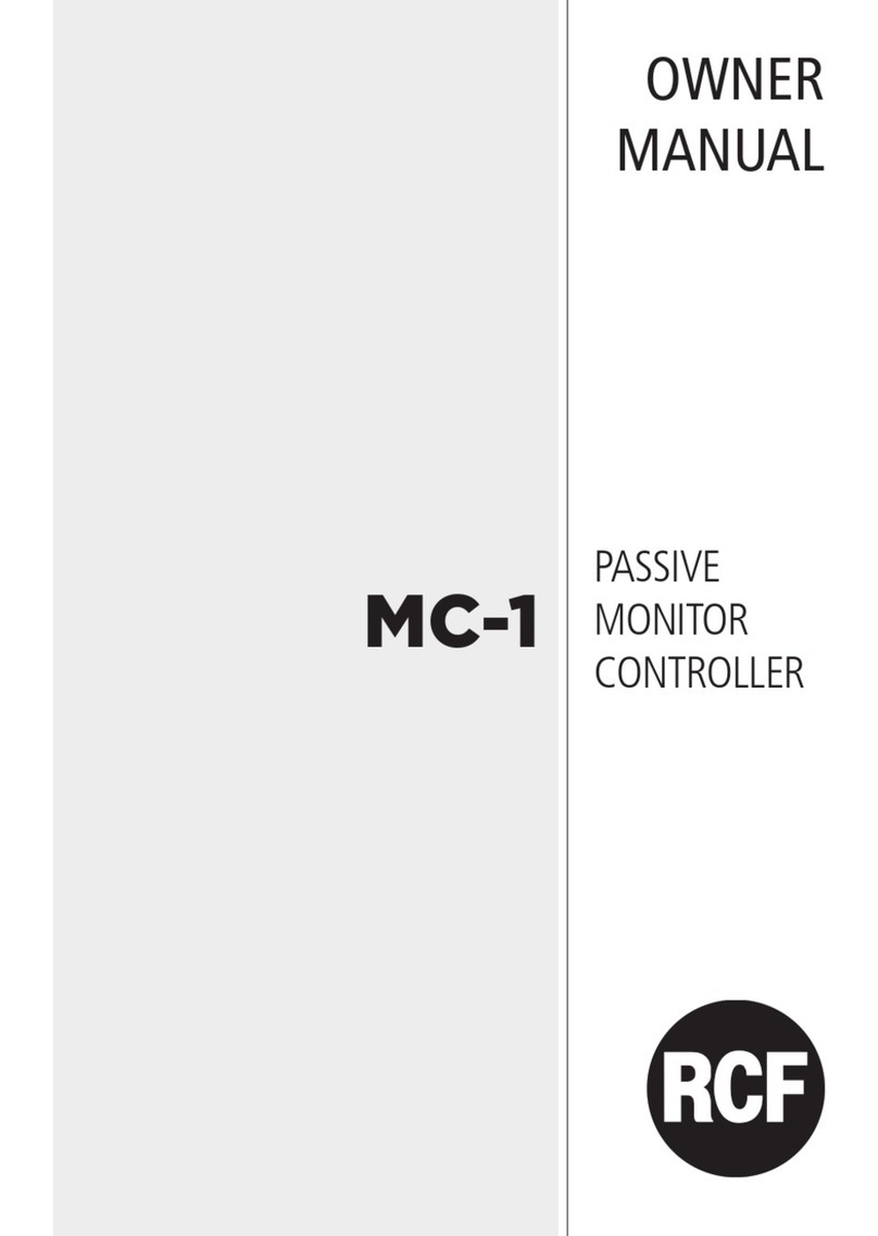 RCF MC-1 User manual