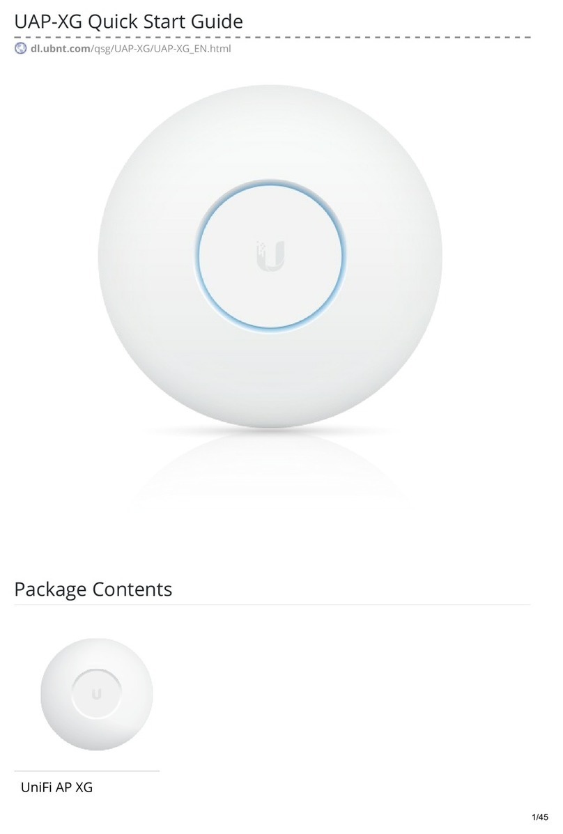 Uni-Fi UAP-XG quick start guide