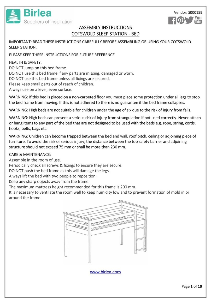 Birlea COTSWOLD Assembly instructions