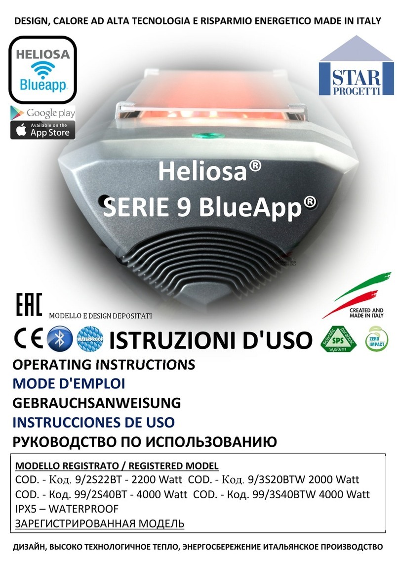 Star Progetti Heliosa 9/2S22BT operating instructions