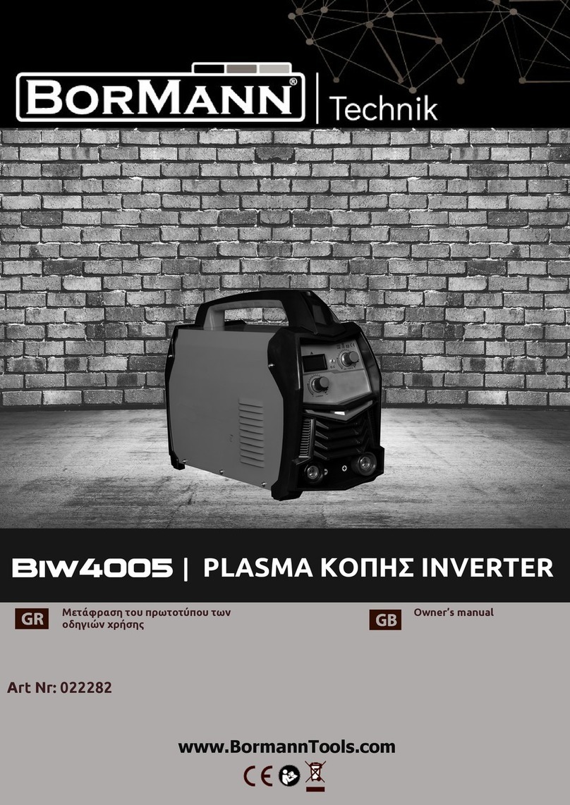 BorMann BIW4005 owner's manual