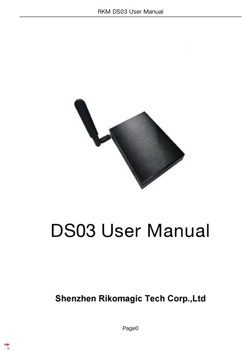 Shenzhen Rikomagic Tech DS03 user manual