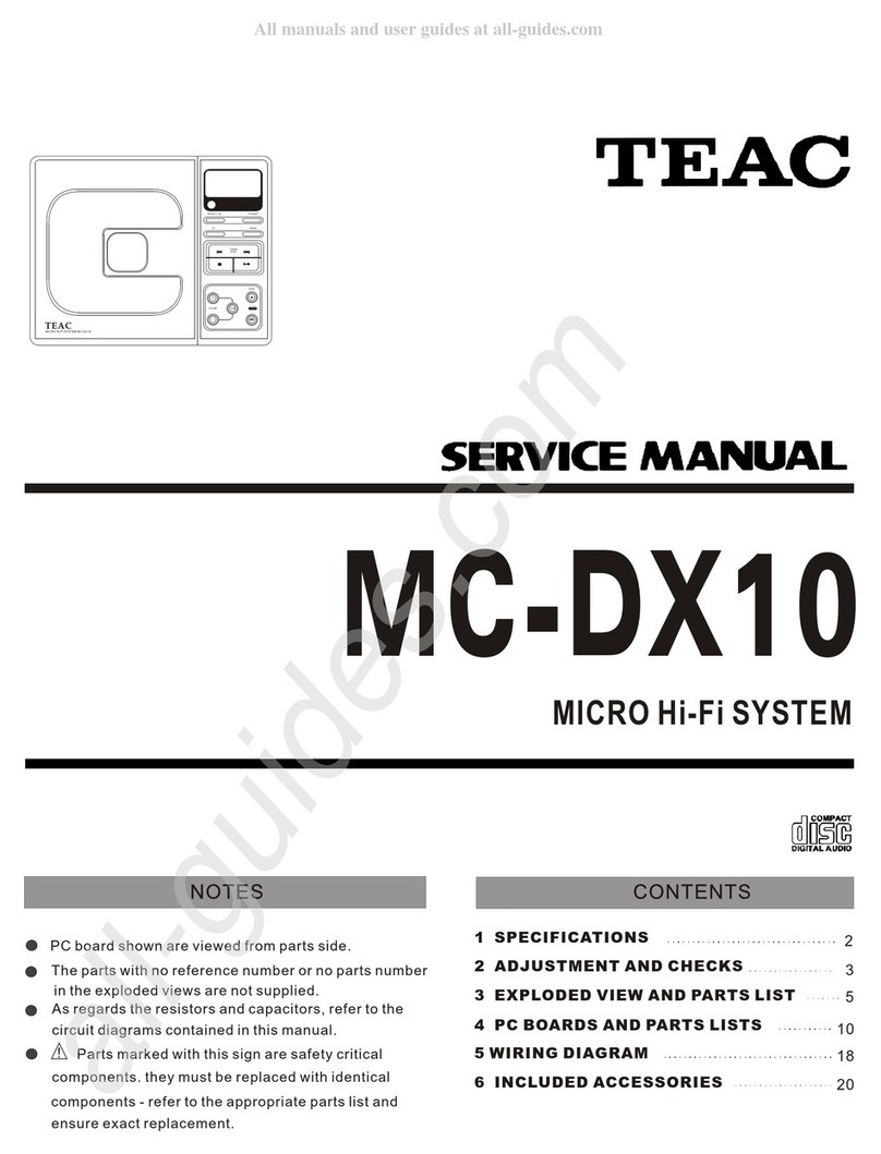 Teac MC-DX10 Service manual