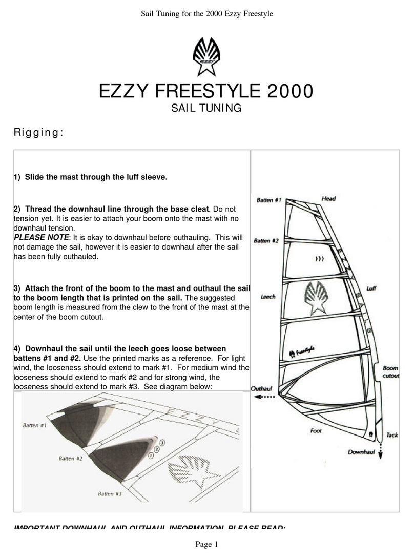 EZZY SAILS FREESTYLE 2000 User manual