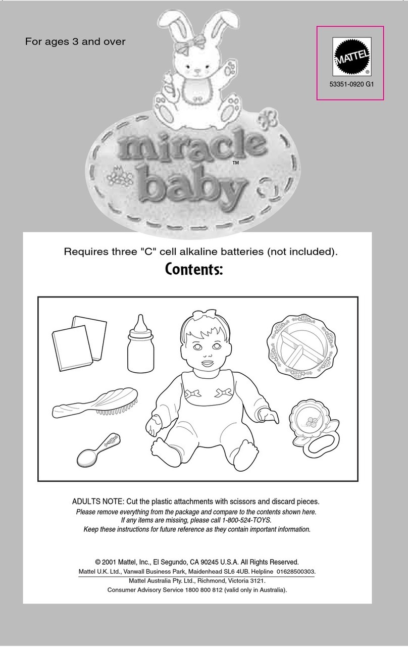 Mattel miracle baby User manual
