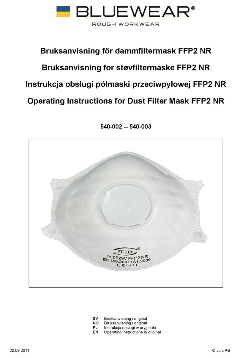 BlueWear 540-002 operating instructions