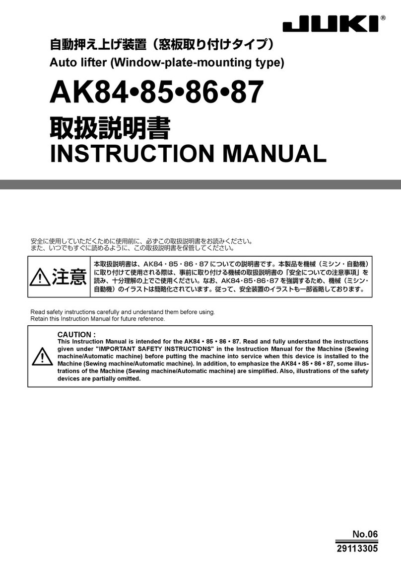 JUKI AK84 User manual