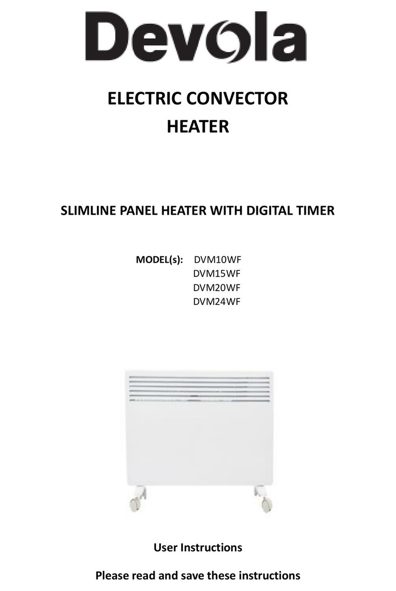 DEVOLA SLIMLINE DVM10WF User manual
