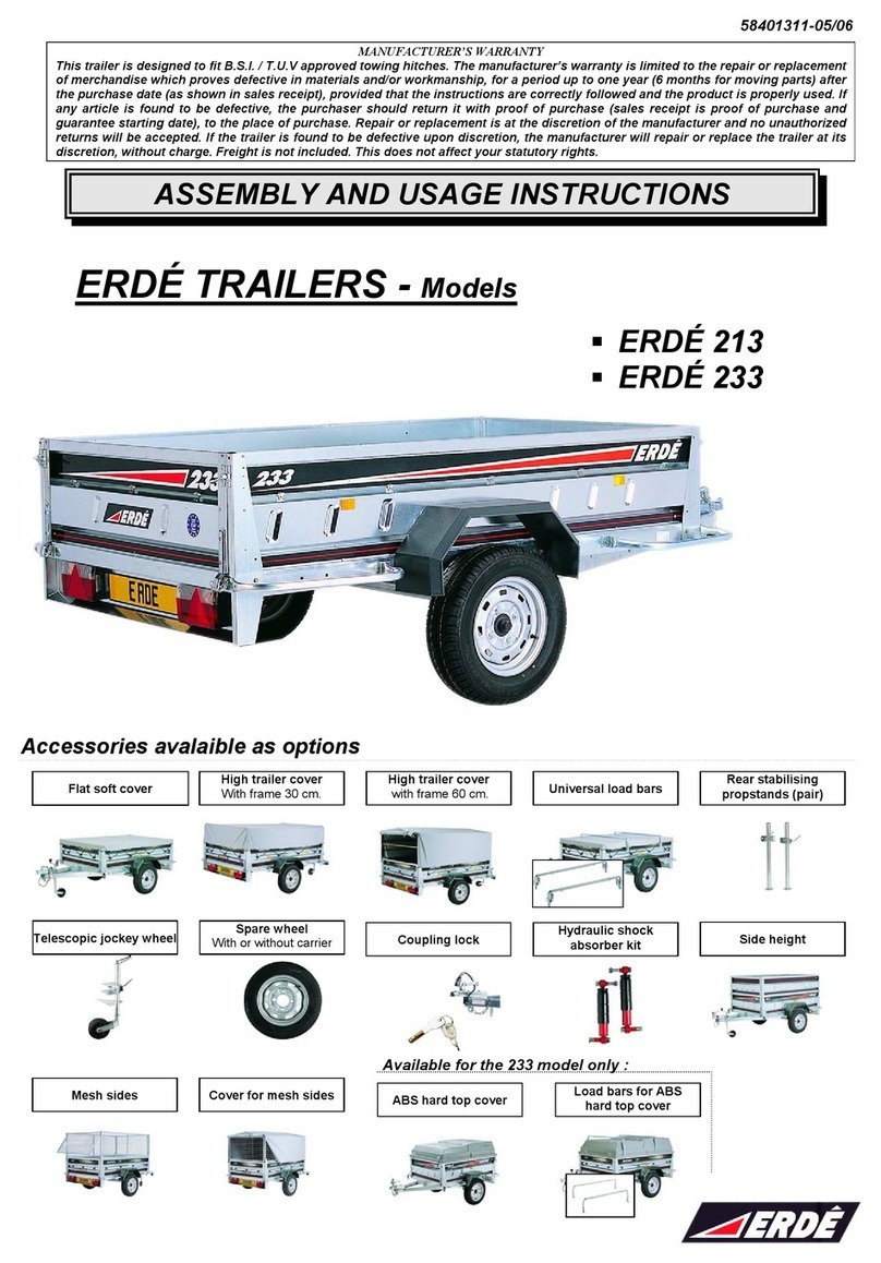 Erde 213 Assembly and usage instructions