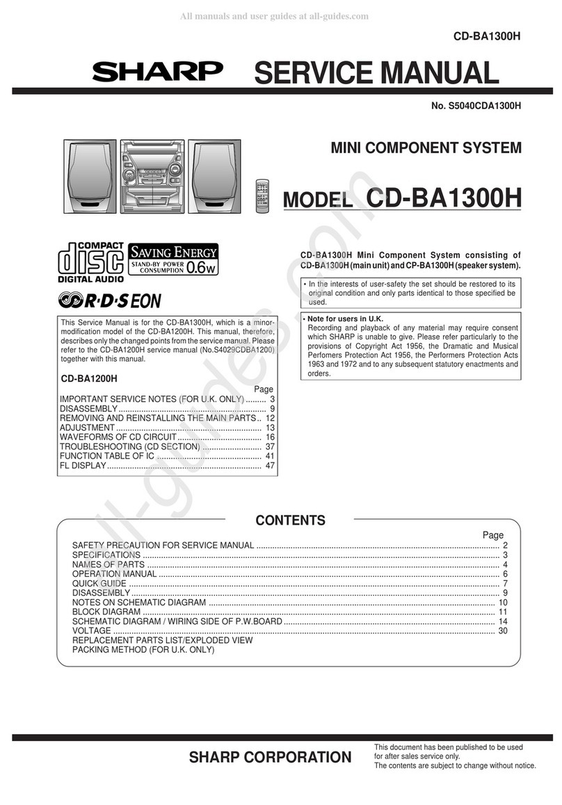 Sharp CL2843S User manual
