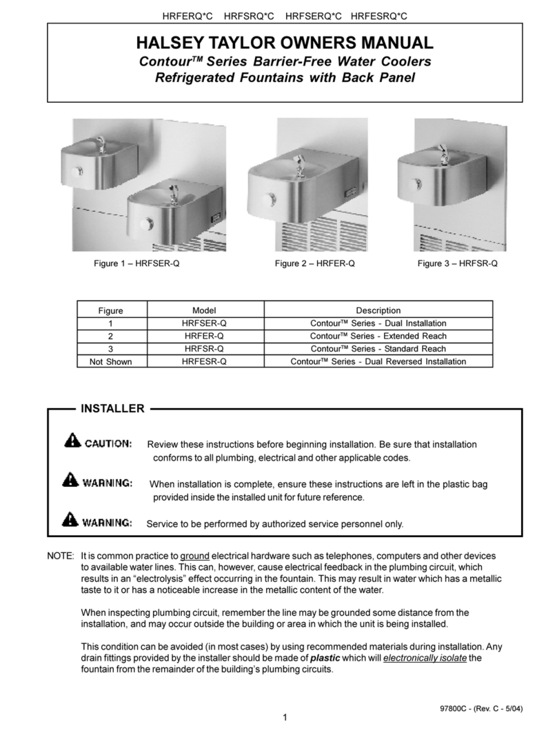 Halsey Taylor Contour Series owner's manual