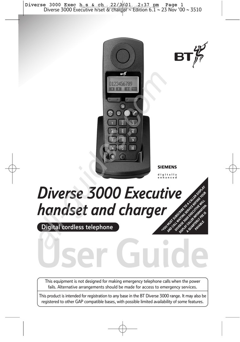 BT Diverse 3000 Executive User manual