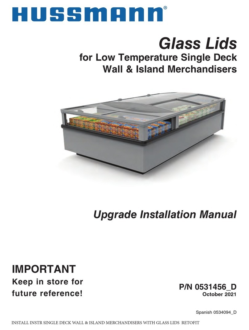 Hussmann Glass Lids User manual