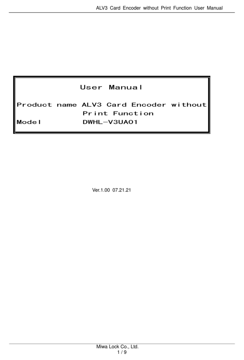 MIWA DWHL-V3UA01 user manual