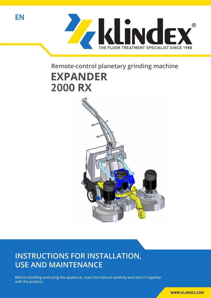 KLINDEX EXPANDER 2000 RX Instructions for installation, use and maintenance