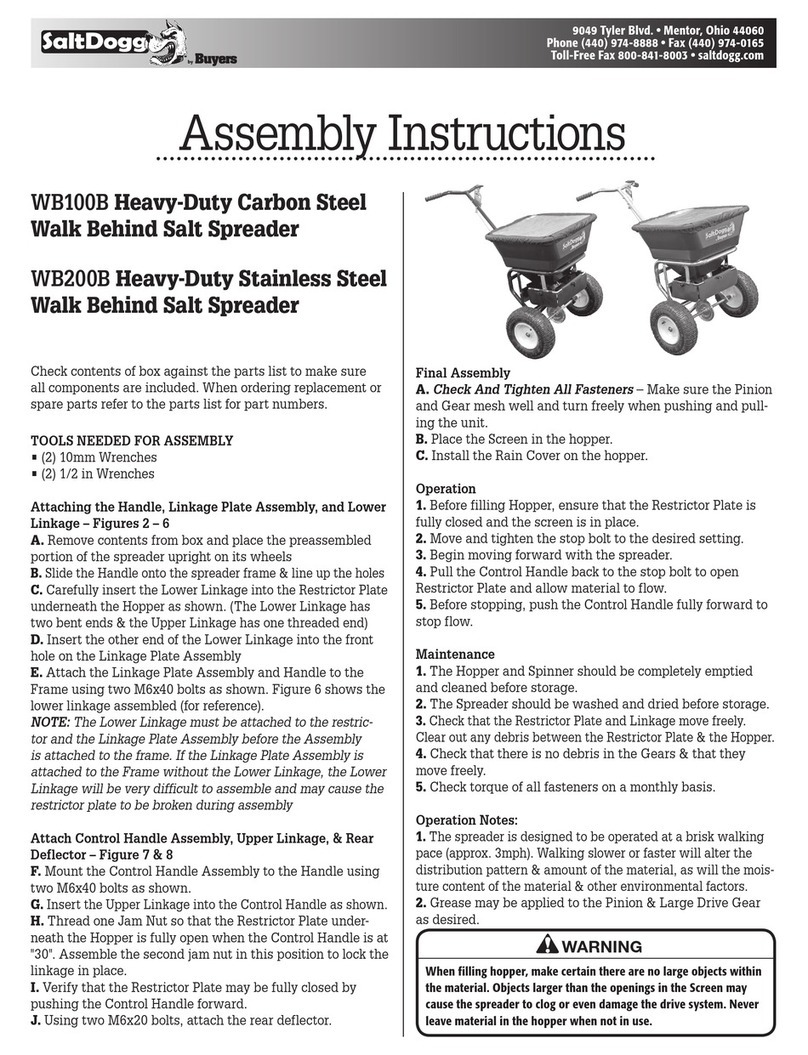 Salt Dogg WB100B Assembly instructions