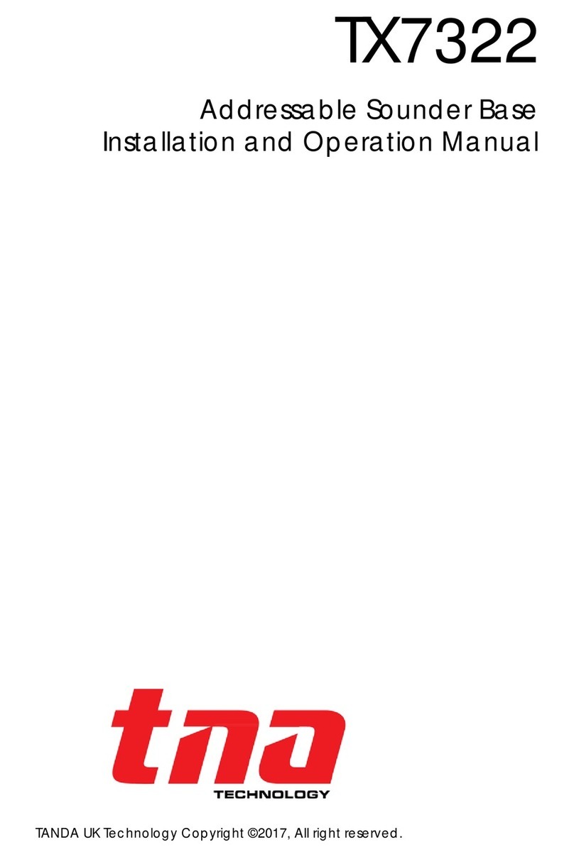 Tanda TX7322 Installation and operation manual