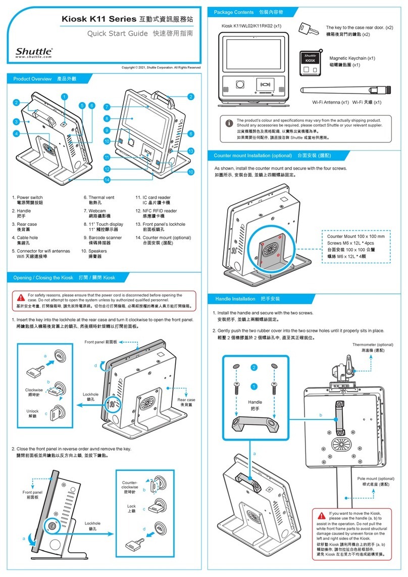 Shuttle K11 Series User manual