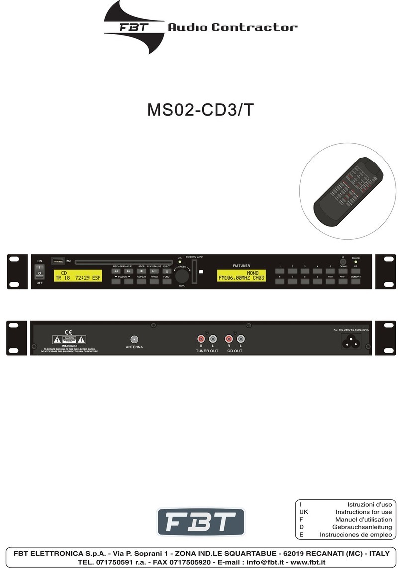 Fbt MS02-CD3/T User manual