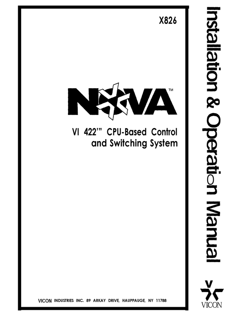Vicon NOVA VI 422 Owner's manual