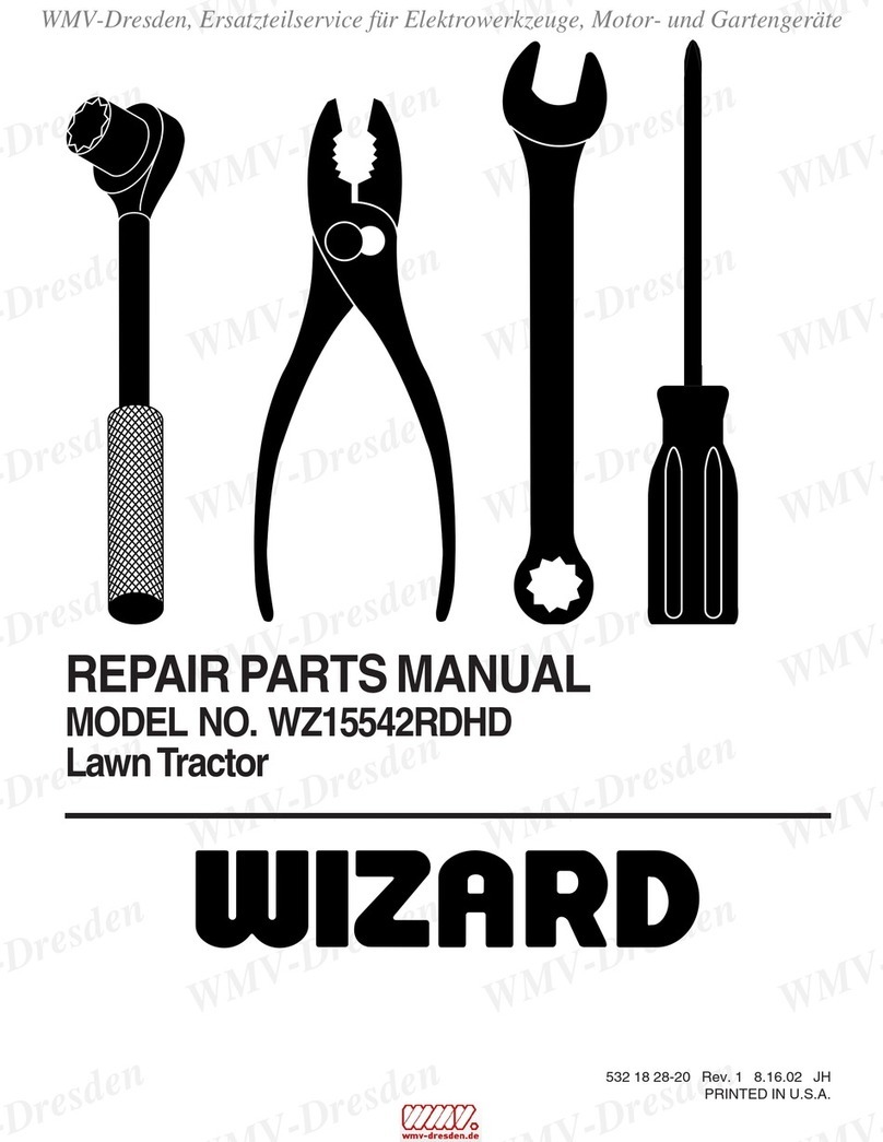 Wizard WZ15542RDHD Repair parts manual