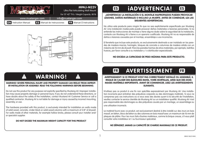 Mustang MPAU-M22V User manual