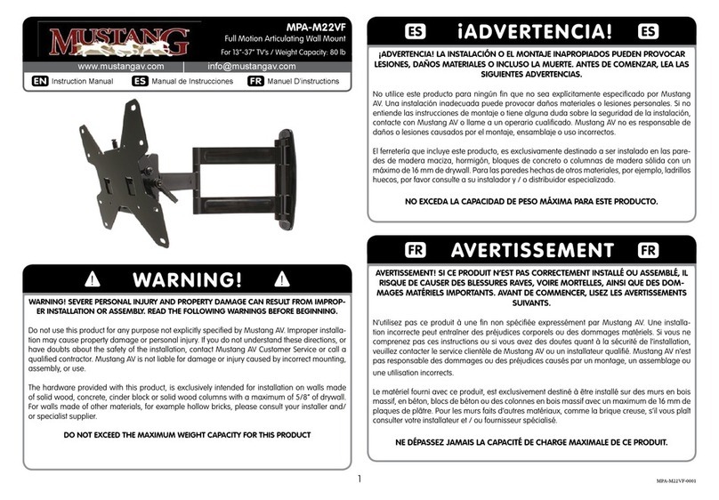 Mustang MPA-M22VF User manual