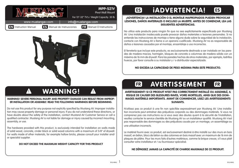 Mustang MPP-S21V User manual